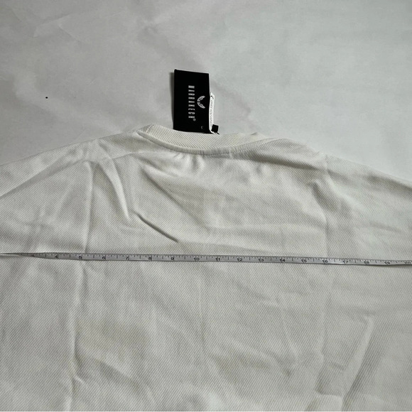 Men Ivory 2-Piece Set Short Sleeve T-Shirts (XL) and Shorts (L) Suits NWOT - Picture 7 of 16